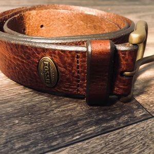 Fossil Genuine Leather Belt Size 34